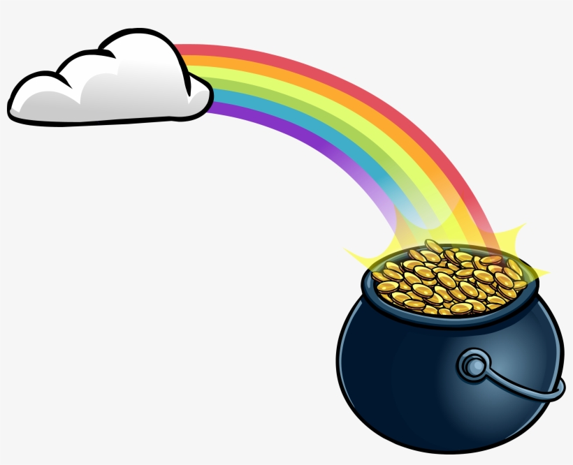 Rainbow With Pot O' Gold Sprite 004 - Arcoiris Con Olla De Oro, transparent png download