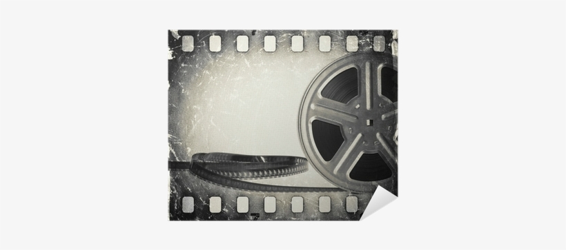 Grunge Old Motion Picture Film Reel With Film Strip - Film, transparent png download