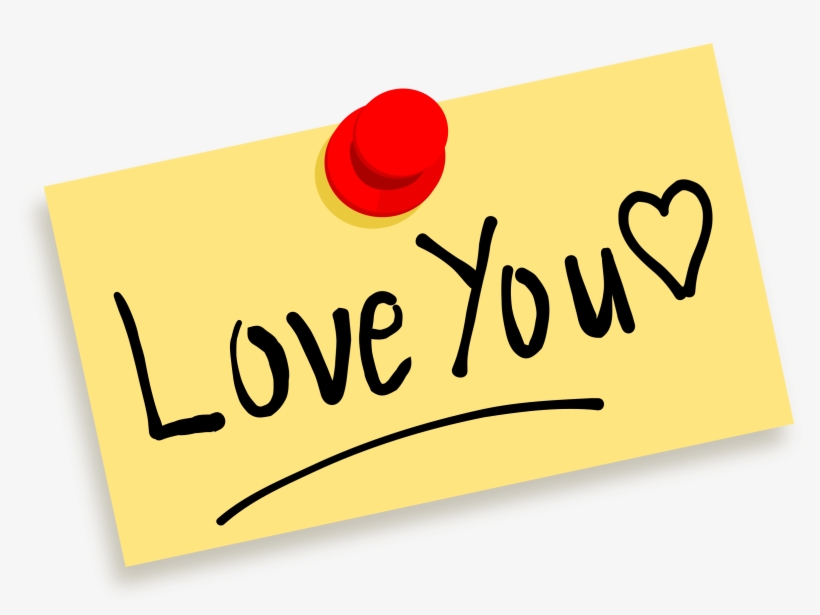 This Free Icons Png Design Of Thumbtack Note Love You, transparent png download
