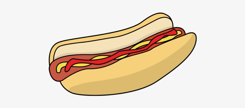 Hot Dog Bun Drawing Sandwich Ketchup - Hot Dog, transparent png download