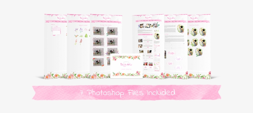 Beautiful Logo Beautiful Photoshop File Template - Template, transparent png download