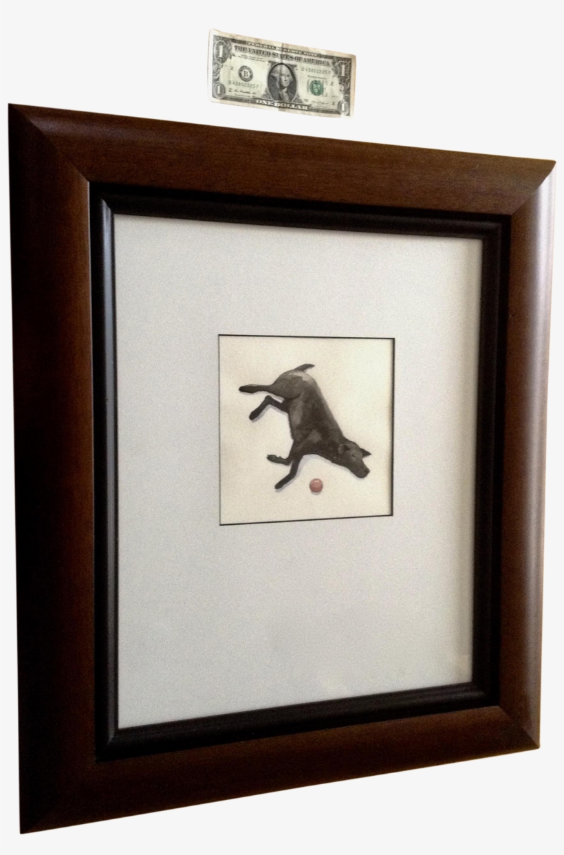 A Dog's Life, Sleeping Black Lab With Ball, Original - Paypal, transparent png download