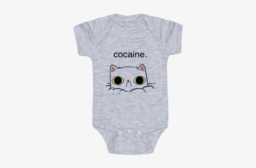 No Cocaine Baby Onesy - Velociraptor Baby Onesies, transparent png download