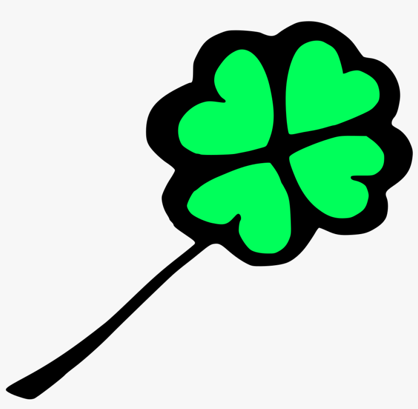 Four Leaf Clover Clip Art - Four Leaf Clover, transparent png download