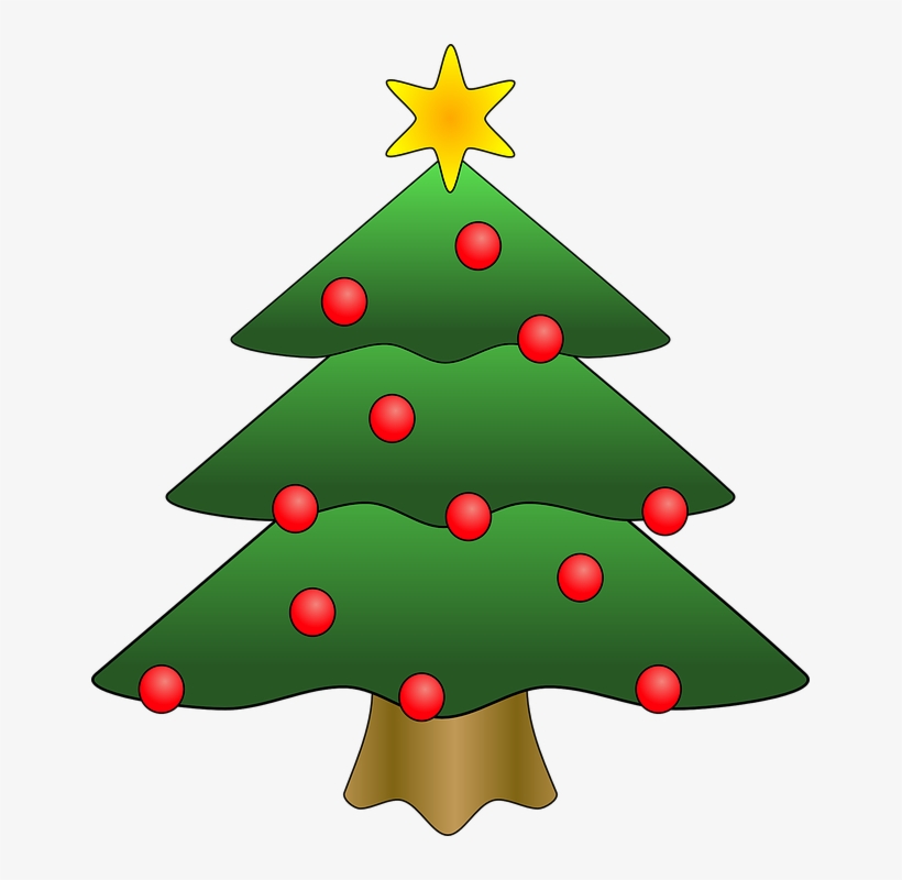 Creative Clipart Christmas Tree - Christmas Tree Round Ornament, transparent png download