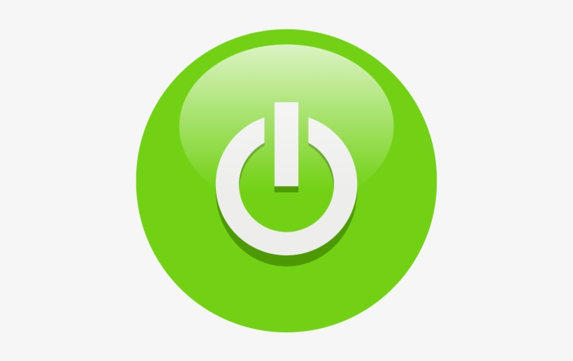 Light, Power, On, Energy, Green, Button, Sun, Sunlight - Luz Verde Boton Png, transparent png download