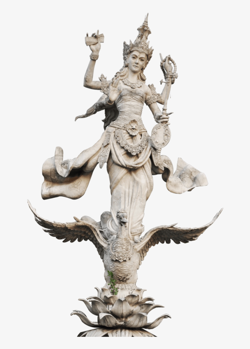 Saraswati Statue - Png Saraswati Mata, transparent png download