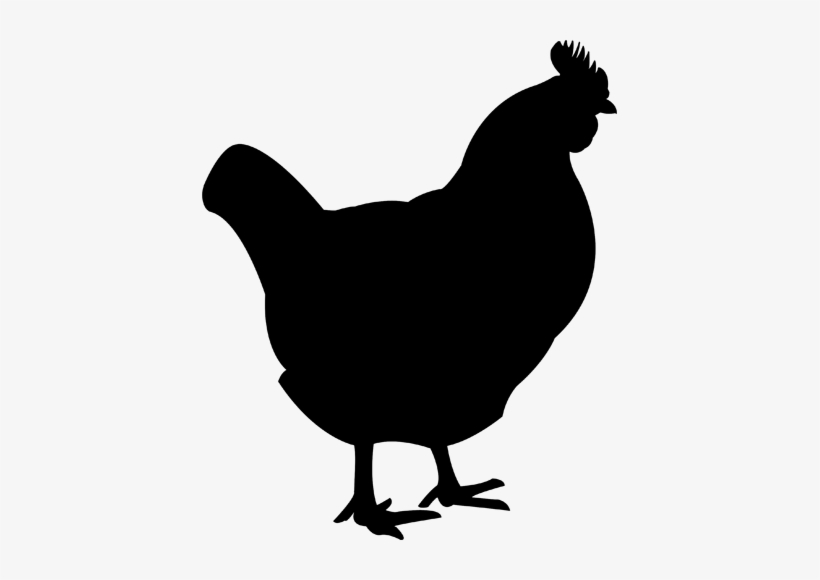 Chicken Png Images Free Picture Download Black - Chicken Silhouette No Background, transparent png download