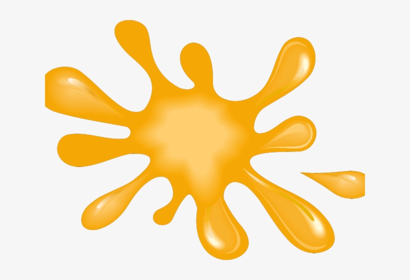 Painting Color Hand-colouring Of Photographs Bahan - Yellow Paint Splat, transparent png download