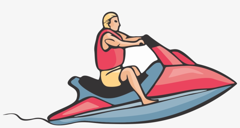 Banner Stock Pretty Design Jet Ski Clipart Summer Clip - Jet Ski Vectors Png, transparent png download