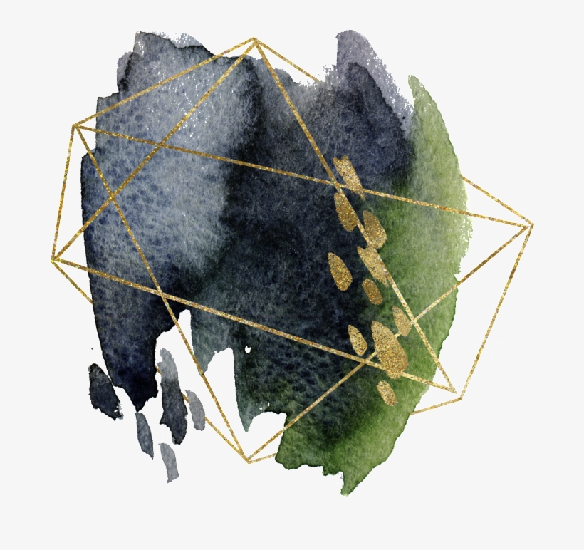Creative Watercolor Brush Geometric Decorative - Watercolor Painting, transparent png download