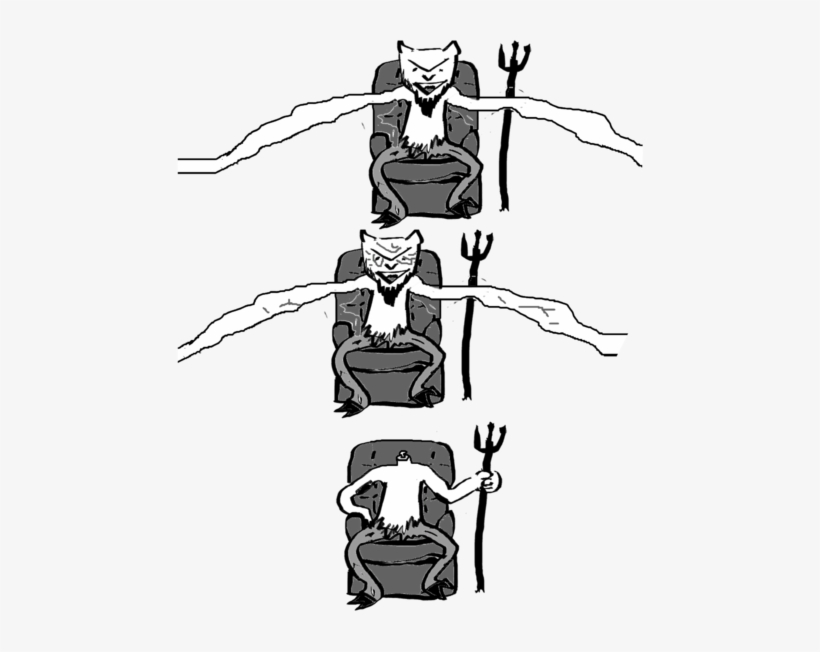 Cuphead Windows Devil Placeholders 2 - Drawing, transparent png download