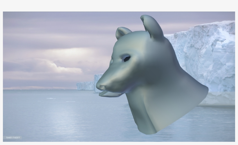 Wolf Head - Austfonna Ijskap - Fotoprint Op Tuinposter 60x40, transparent png download