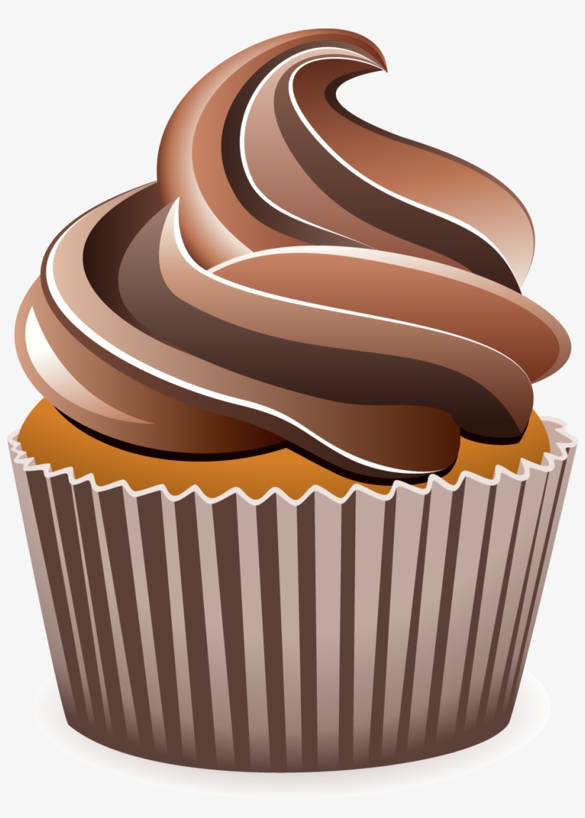 Cakes And Of Cupcakes Autumn Things I - Choco Cupcake Clip Art, transparent png download