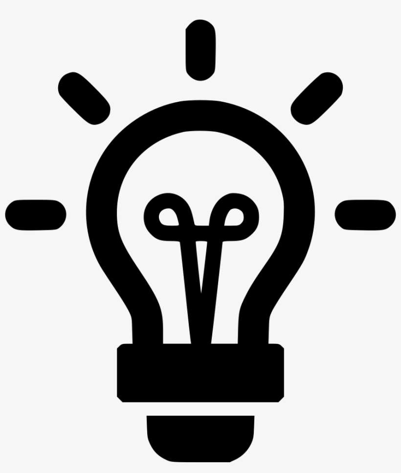 Lightbulb Light Sparks Comments - Inspiration Free Icon, transparent png download