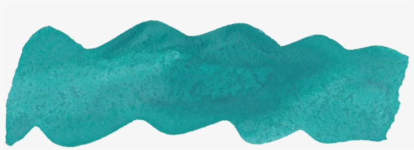 Png Black And White Stock Green Watercolor Brush Stroke - Turquoise Watercolor Transparent, transparent png download