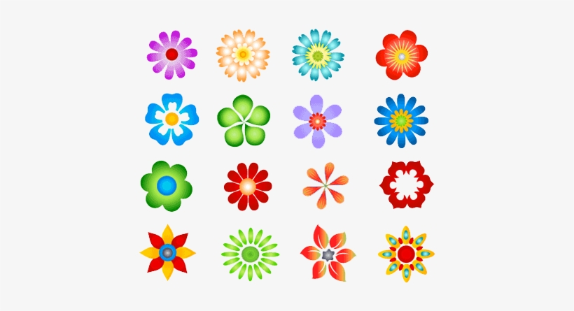 Flowers Vectors Png Image - Vector Png Flowers Vector, transparent png download