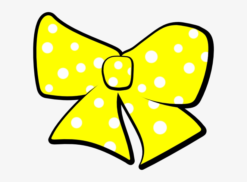 Dots Clipart Yellow Yellow Polka Dot Bow PNG Image Transparent PNG