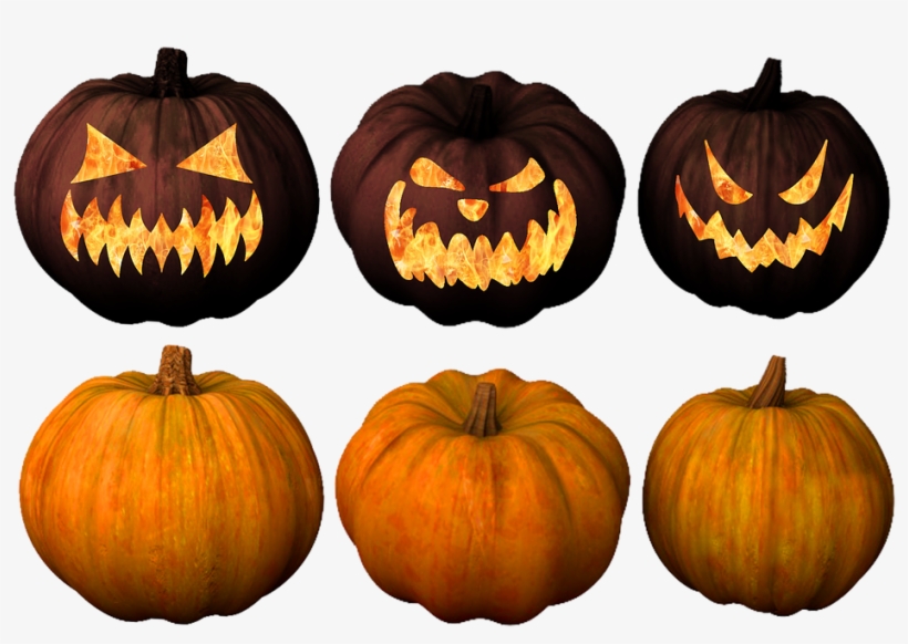 Pumpkin, Pumpkins, Jack, O'lantern, Jack O Lantern - Jack-o'-lantern, transparent png download