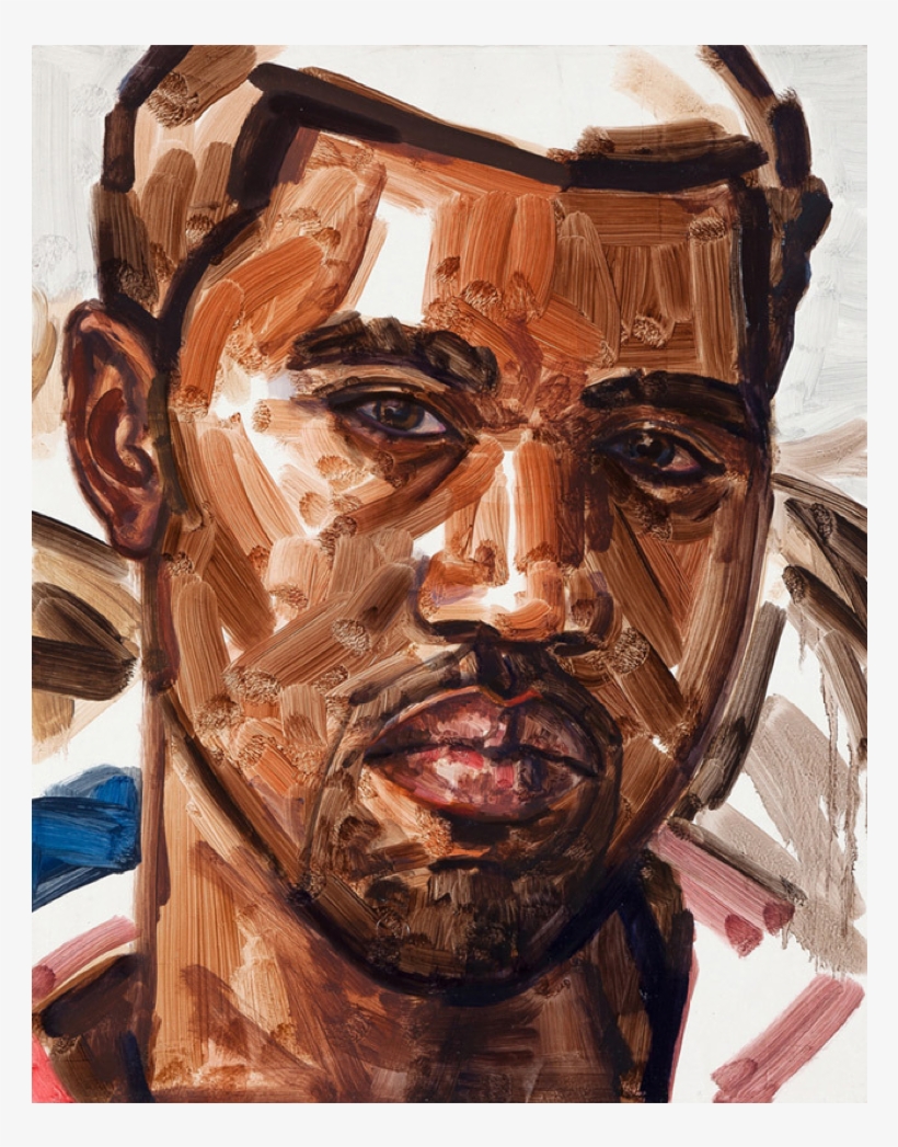 Elizabeth Peyton Kanye, 2010-2011 Oil On Linen Covered - Painting Of Kanye West, transparent png download