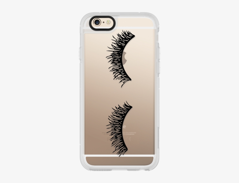 Casetify Iphone 7 Classic Grip Case - Eyelash Wink Iphone Case Black By Casetify, transparent png download
