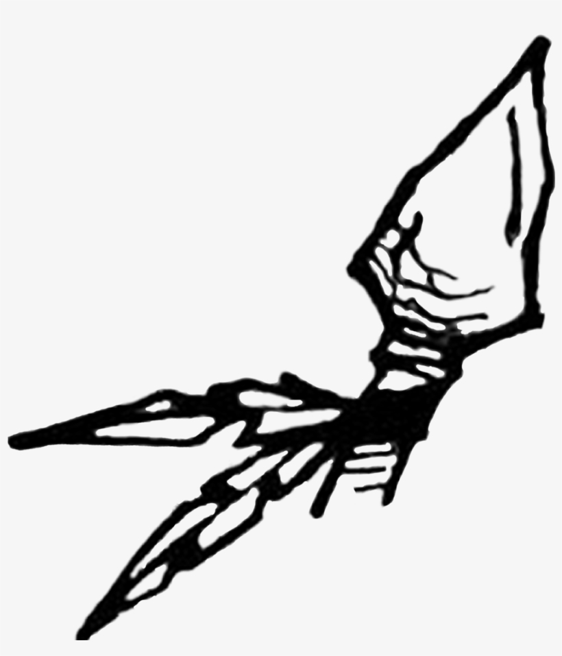 Clip Black And White Arrowhead Clipart Heart Shaped - Head Of An Arrow Drawing, transparent png download