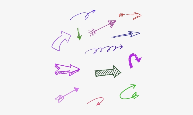 Flecha Dibujada A Mano, transparent png download