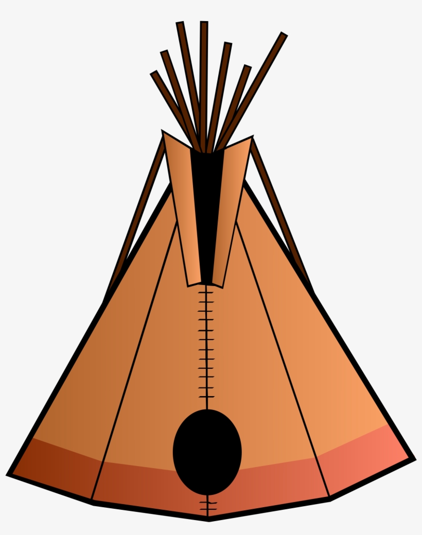 Svg Black And White Library Big Image Png - Teepee Clipart, transparent png download