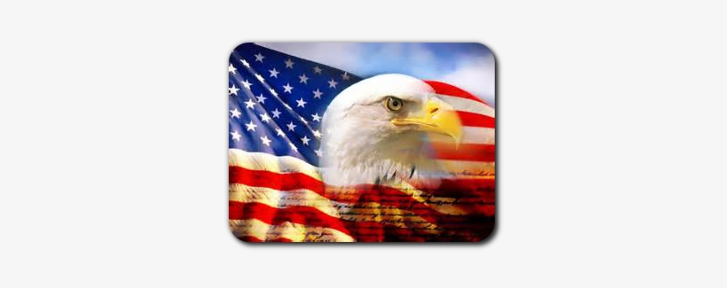 Memorial Day - American Flag With A Eagle, transparent png download