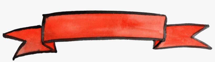 Free Download - Orange Banner Png Watercolor, transparent png download