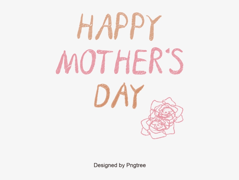 Happy And Warm Font Design For Mother's Day, Happy - Sketch, transparent png download