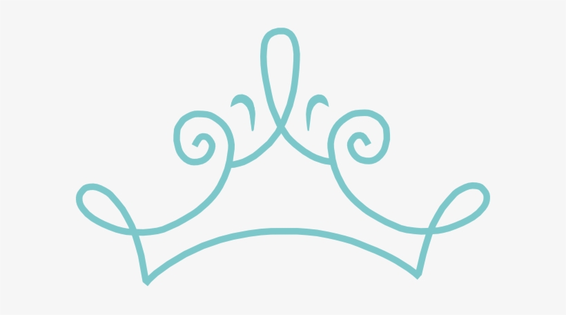 Crown Clipart Teal - Princess Crown Png Blue, transparent png download