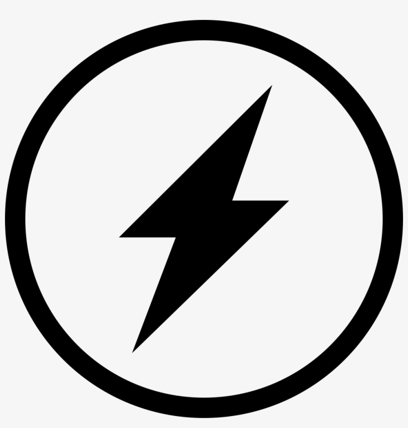 Lightning In A Circle Comments - Thunder Icon, transparent png download