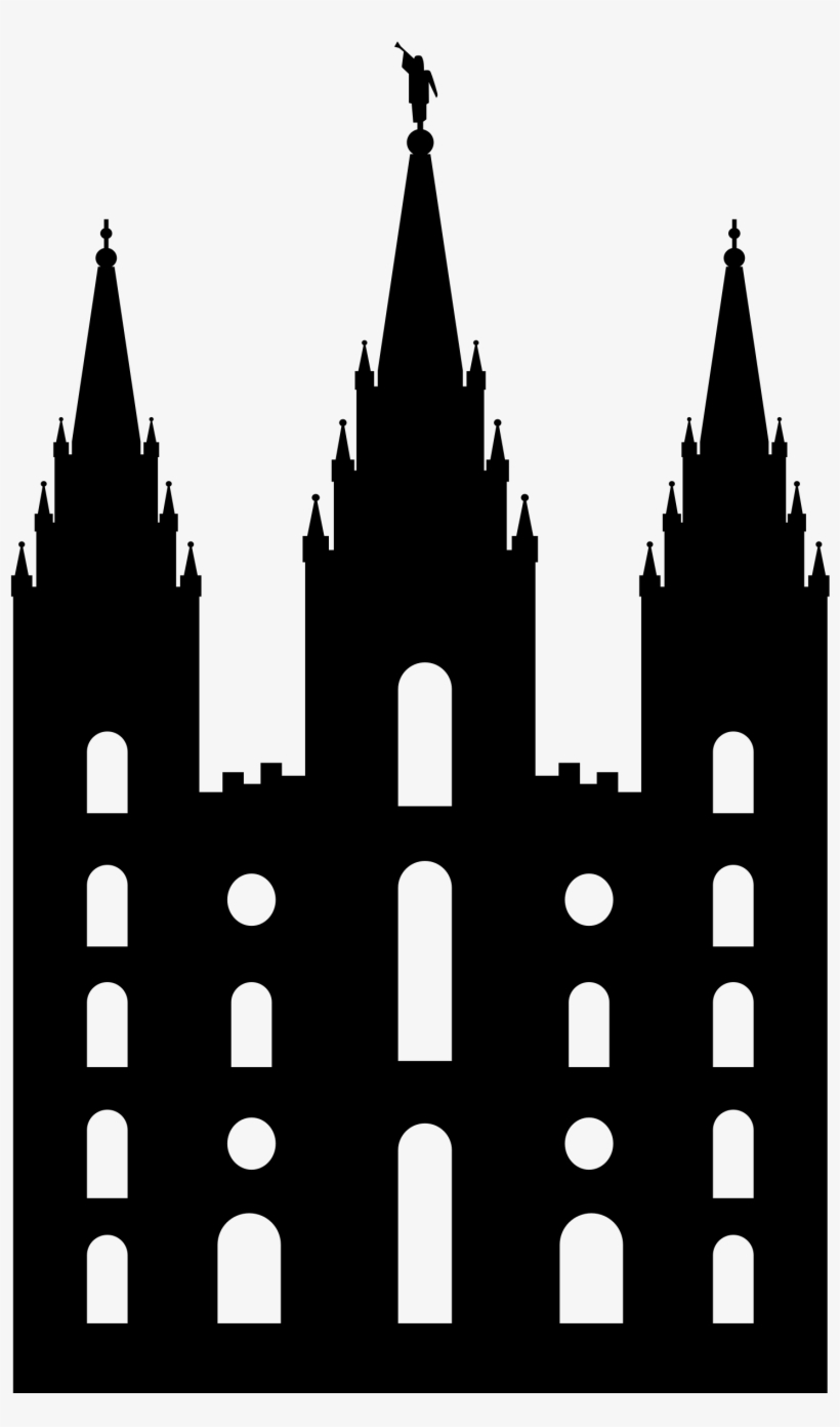 Salt Lake Temple Silhouette By @sorenstoutner, This - Temple Square, transparent png download
