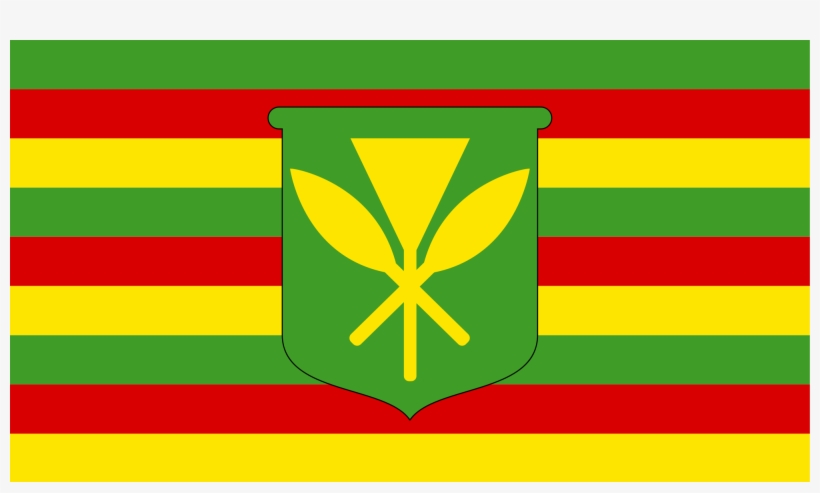 Native Hawaiian Flag - Kanaka Maoli Flag, transparent png download