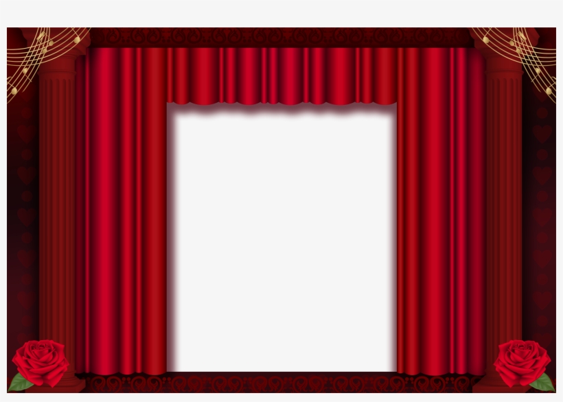 Graphic Freeuse Stock Red Transparent Png Frame Gallery - Curtain Frame Transparent Background, transparent png download