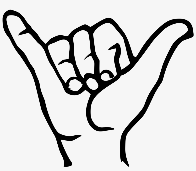 how to draw hang loose sign laughifyougetit