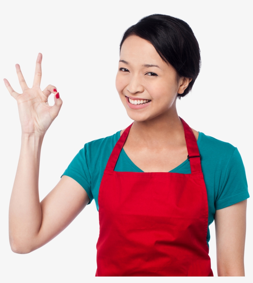 Women Pointing Perfect Symbol Png Image - 家庭 主妇, transparent png download