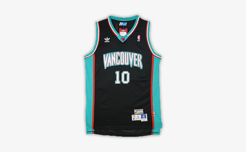 2000 - Vancouver Grizzlies Black Jersey, transparent png download