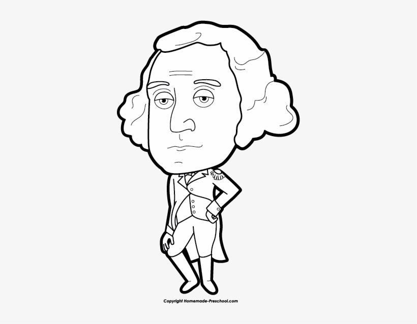 Image Royalty Free Collection Of Black And White High - George Washington Caricature Black And White, transparent png download