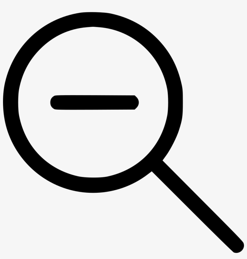 Minus Svg Png Icon Free Download Comments - Magnifying Glass With Minus Png, transparent png download