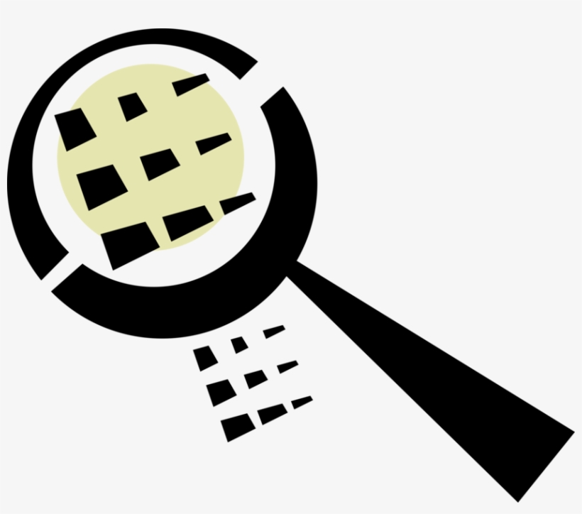 Vector Illustration Of Magnification Through Convex - Cross, transparent png download