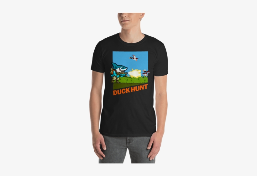 Sharkie Duck Hunting - T-shirt, transparent png download