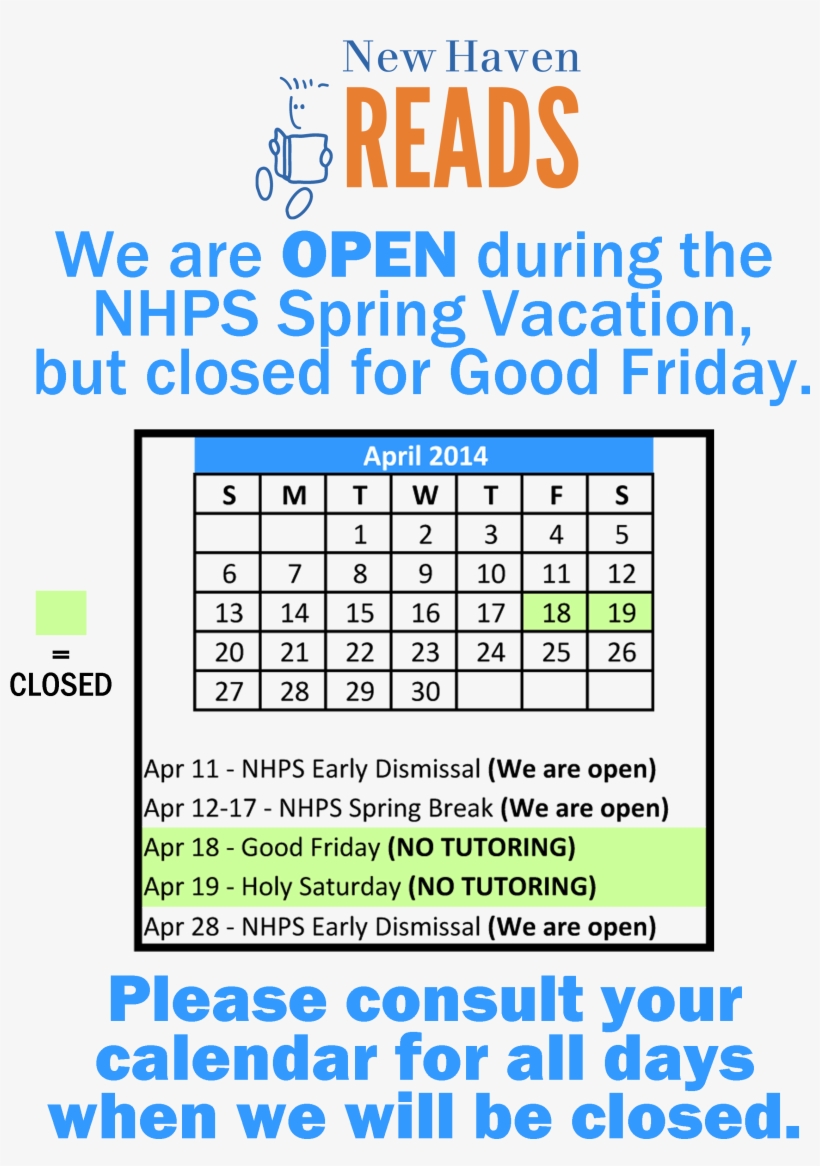 Reminder For Parents - New Haven Reads, transparent png download