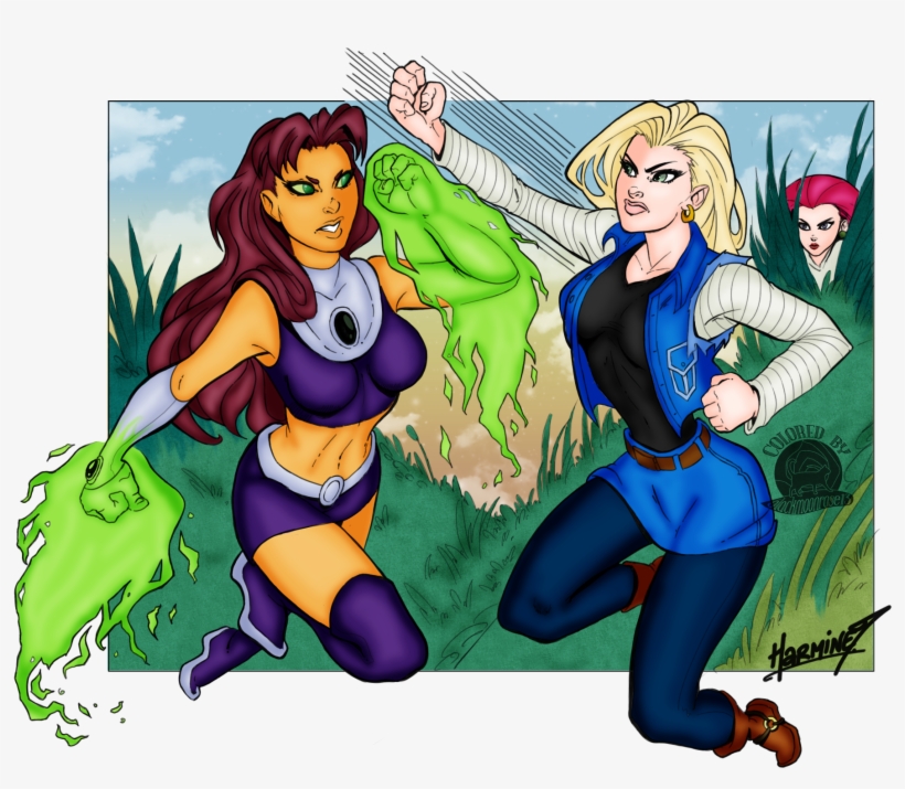 Starfire Vs Android - Starfire Vs 18, transparent png download
