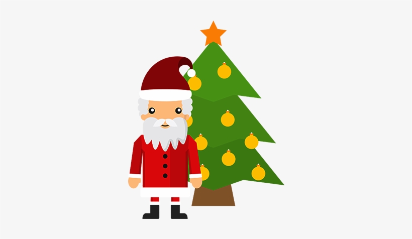 Christmas Holiday 3d Emoji Messages Sticker-3 - Papai Noel E Arvore Png, transparent png download