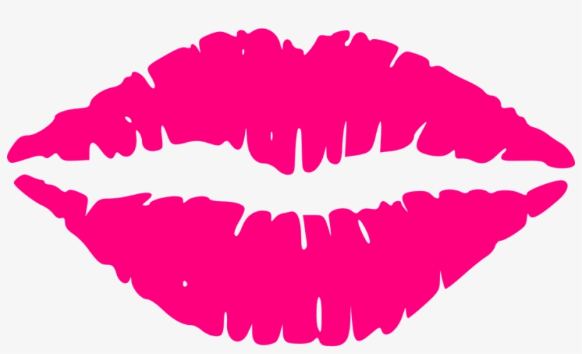 Lips Kiss Hot Pink Mouth Love Allurance Al - Pink Lips Clip Art, transparent png download