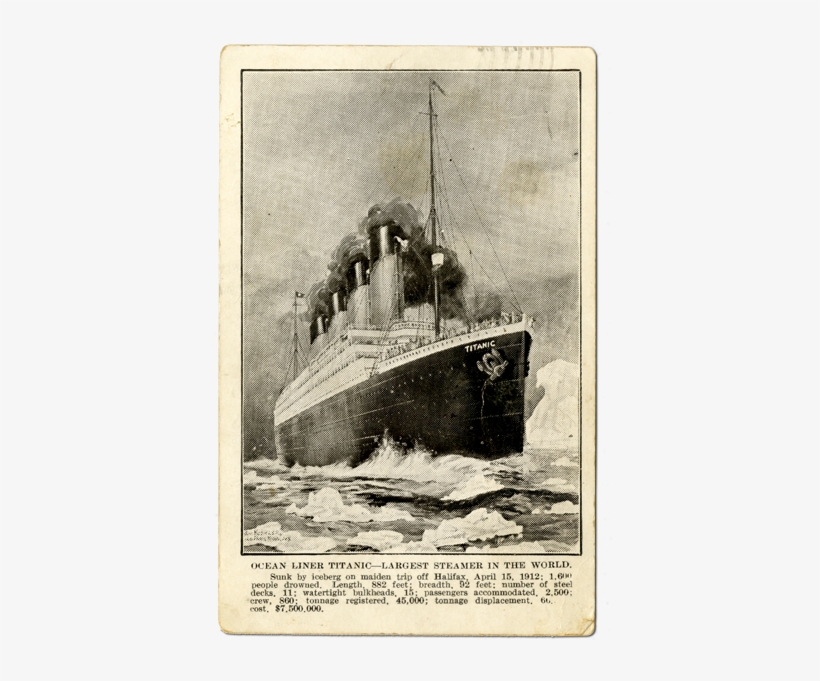 Ocean Liner Titanic Largest Steamer In The World Post - Sinking Of The Titanic (great Historic Disasters), transparent png download