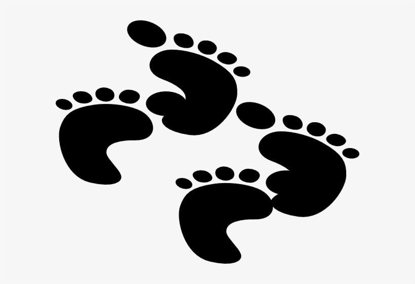 Baby Foot Prints Clip Art - Footprint, transparent png download