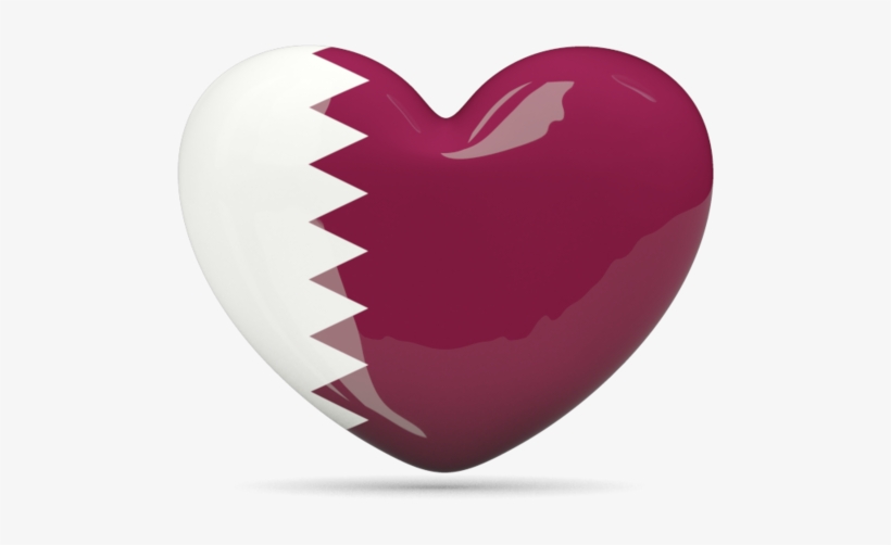 Download Flag Icon Of Qatar At Png Format - Qatar Flag Heart Png, transparent png download